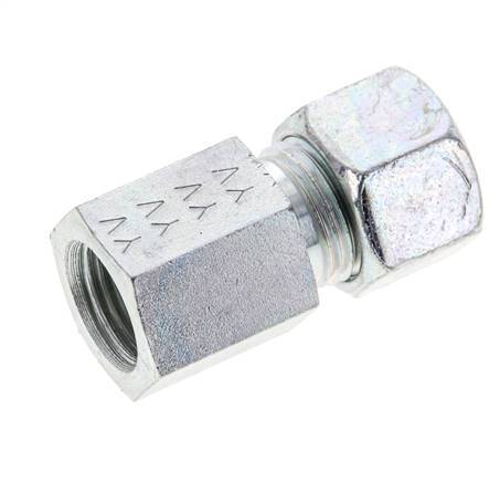12L & M16x1.5 Zink plated Steel Straight Cutting Fitting with Female Threads 315 bar ISO 8434-1