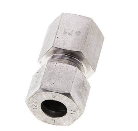 12S & M18x1.5 Stainless Steel Straight Cutting Fitting with Female Threads 630 bar ISO 8434-1