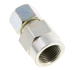 10S & G1/2'' Zink plated Steel Straight Cutting Fitting with Female Threads for Pressure Gauges 630 bar ISO 8434-1