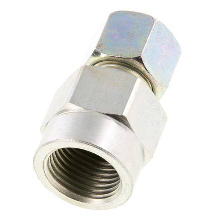 10S & G1/2'' Zink plated Steel Straight Cutting Fitting with Female Threads for Pressure Gauges 630 bar ISO 8434-1