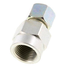 10S & G1/2'' Zink plated Steel Straight Cutting Fitting with Female Threads for Pressure Gauges 630 bar ISO 8434-1