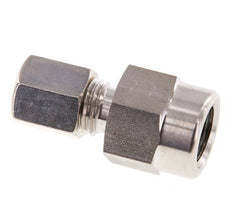 6L & G1/4'' Stainless Steel Straight Compression Fitting with Female Threads for Pressure Gauges 315 bar ISO 8434-1