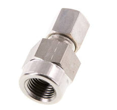 6L & G1/4'' Stainless Steel Straight Compression Fitting with Female Threads for Pressure Gauges 315 bar ISO 8434-1