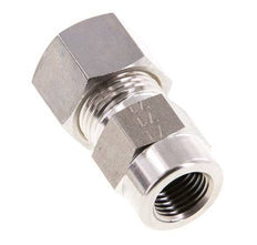 12L & G1/4'' Stainless Steel Straight Compression Fitting with Female Threads for Pressure Gauges 315 bar ISO 8434-1