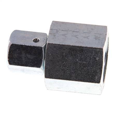6S & G1/2'' Zink plated Steel Straight Swivel with Female Threads for Pressure Gauges 630 bar NBR Sealing Cone ISO 8434-1