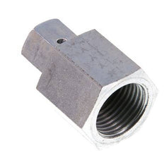 6S & G1/2'' Zink plated Steel Straight Swivel with Female Threads for Pressure Gauges 630 bar NBR Sealing Cone ISO 8434-1