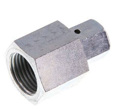 6S & G1/2'' Zink plated Steel Straight Swivel with Female Threads for Pressure Gauges 630 bar NBR Sealing Cone ISO 8434-1