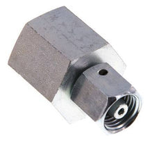 6S & G1/2'' Zink plated Steel Straight Swivel with Female Threads for Pressure Gauges 630 bar NBR Sealing Cone ISO 8434-1