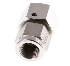 12L & G1/4'' Stainless Steel Straight Swivel with Female Threads for Pressure Gauges 315 bar FKM Sealing Cone ISO 8434-1
