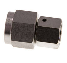 10S & G1/2'' Stainless Steel Straight Swivel with Female Threads for Pressure Gauges 630 bar FKM Sealing Cone ISO 8434-1