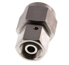 10S & G1/2'' Stainless Steel Straight Swivel with Female Threads for Pressure Gauges 630 bar FKM Sealing Cone ISO 8434-1