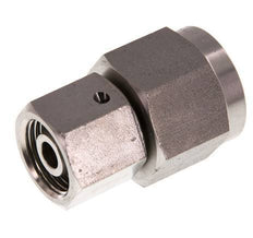 10S & G1/2'' Stainless Steel Straight Swivel with Female Threads for Pressure Gauges 630 bar FKM Sealing Cone ISO 8434-1