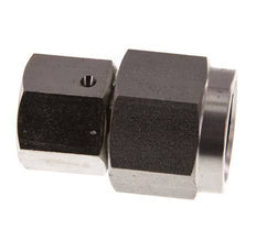 10S & G1/2'' Stainless Steel Straight Swivel with Female Threads for Pressure Gauges 630 bar FKM Sealing Cone ISO 8434-1