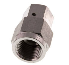 10S & G1/2'' Stainless Steel Straight Swivel with Female Threads for Pressure Gauges 630 bar FKM Sealing Cone ISO 8434-1