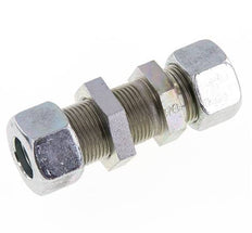 15L Zink plated Steel Straight Cutting Fitting Bulkhead 315 bar ISO 8434-1