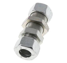 18L Zink plated Steel Straight Cutting Fitting Bulkhead 315 bar ISO 8434-1