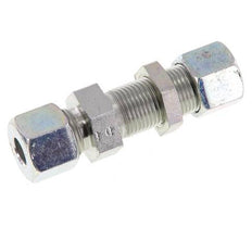 10S Zink plated Steel Straight Cutting Fitting Bulkhead 630 bar ISO 8434-1