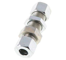 12S Zink plated Steel Straight Cutting Fitting Bulkhead 630 bar ISO 8434-1