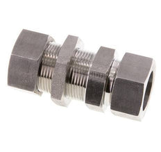 28L Stainless Steel Straight Cutting Fitting Bulkhead 160 bar ISO 8434-1