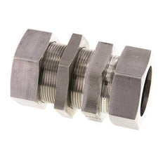 42L Stainless Steel Straight Cutting Fitting Bulkhead 160 bar ISO 8434-1