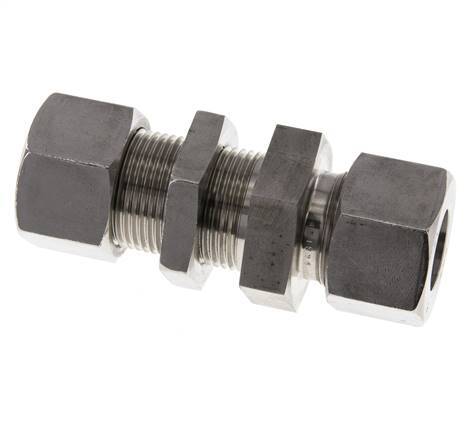 20S Stainless Steel Straight Cutting Fitting Bulkhead 400 bar ISO 8434-1
