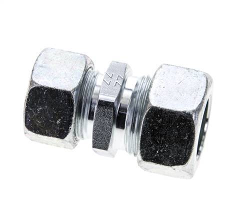 18L & 22L Zink plated Steel Straight Cutting Fitting 160 bar ISO 8434-1