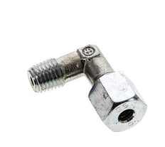 6S & M12x1.5 (con) Zink plated Steel Elbow Cutting Fitting with Male Threads 630 bar ISO 8434-1