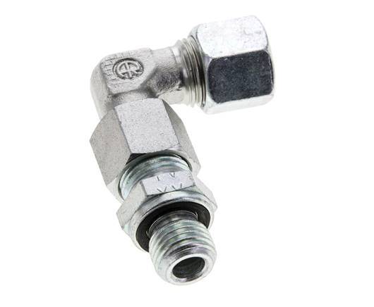 10L & M14x1.5 Zink plated Steel Elbow Cutting Fitting with Male Threads 315 bar Adjustable ISO 8434-1