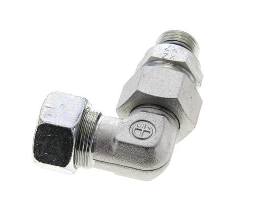 18L & G1/2'' Zink plated Steel Elbow Cutting Fitting with Male Threads 315 bar Adjustable ISO 8434-1