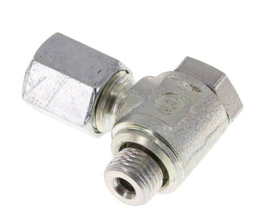 6L & M10x1 Zink plated Steel Swivel Joint Cutting Fitting with Male Threads 250 bar Rotatable ISO 8434-1