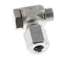 6L & M10x1 Zink plated Steel Swivel Joint Cutting Fitting with Male Threads 250 bar Rotatable ISO 8434-1