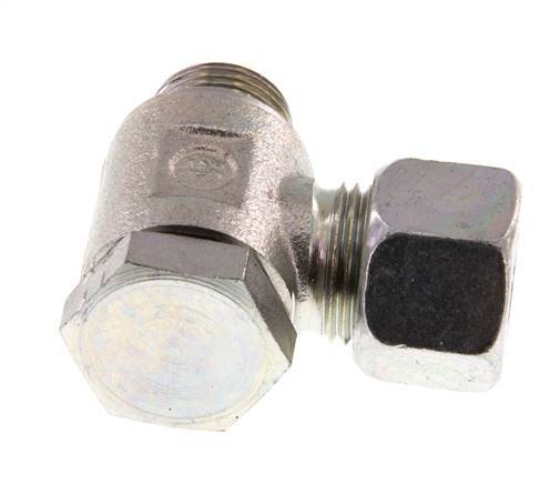 12L & G3/8'' Zink plated Steel Swivel Joint Cutting Fitting with Male Threads 250 bar Rotatable ISO 8434-1
