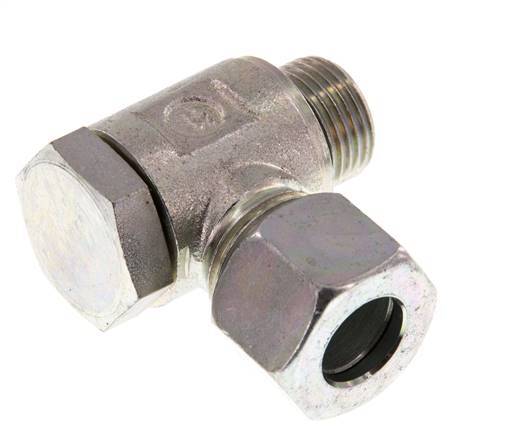 12L & G3/8'' Zink plated Steel Swivel Joint Cutting Fitting with Male Threads 250 bar Rotatable ISO 8434-1