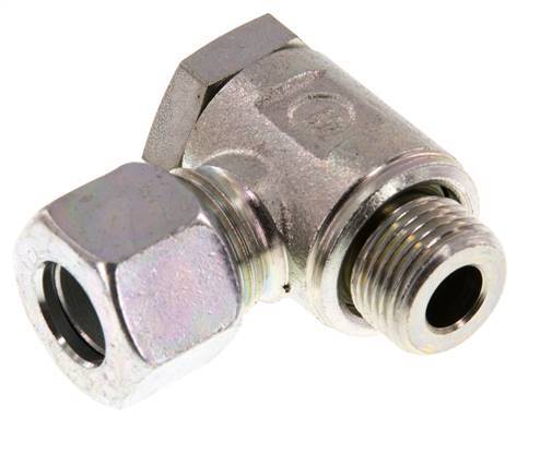 12L & G3/8'' Zink plated Steel Swivel Joint Cutting Fitting with Male Threads 250 bar Rotatable ISO 8434-1