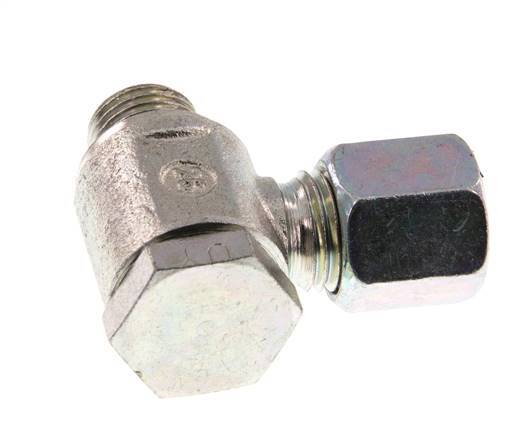 6S & G1/4'' Zink plated Steel Swivel Joint Cutting Fitting with Male Threads 250 bar Rotatable ISO 8434-1