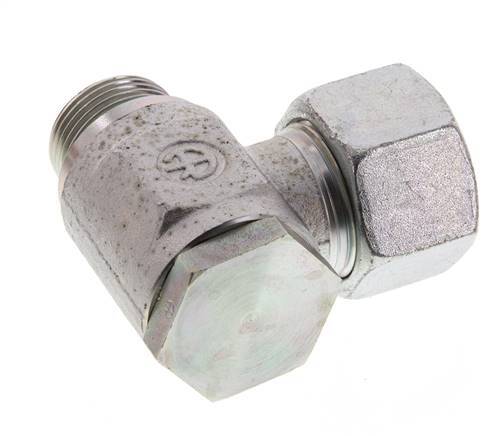 20S & G3/4'' Zink plated Steel Swivel Joint Cutting Fitting with Male Threads 160 bar Rotatable ISO 8434-1