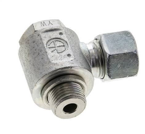 12S & M18x1.5 Zink plated Steel Swivel Joint Cutting Fitting with Male Threads 400 bar Rotatable ISO 8434-1