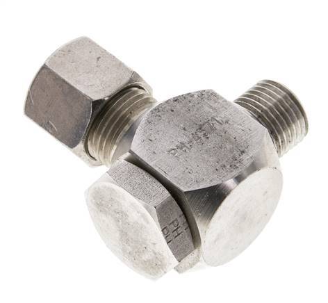 10S & M16x1.5 Stainless Steel Swivel Joint Cutting Fitting with Male Threads 400 bar Rotatable ISO 8434-1