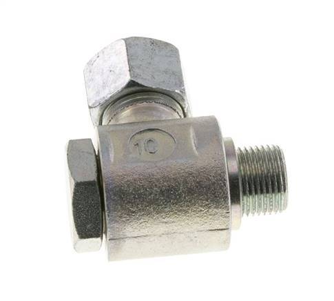 12S & G3/8'' Zink plated Steel Swivel Joint Cutting Fitting with Male Threads 400 bar Rotatable ISO 8434-1