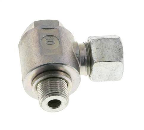 12S & G3/8'' Zink plated Steel Swivel Joint Cutting Fitting with Male Threads 400 bar Rotatable ISO 8434-1