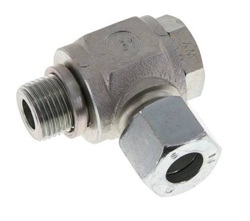 14S & G1/2'' Zink plated Steel Swivel Joint Cutting Fitting with Male Threads 400 bar Rotatable ISO 8434-1