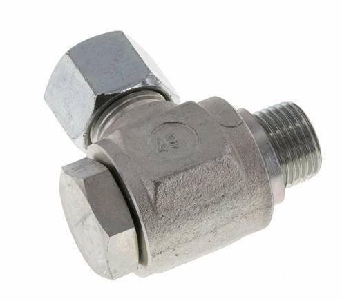 14S & G1/2'' Zink plated Steel Swivel Joint Cutting Fitting with Male Threads 400 bar Rotatable ISO 8434-1