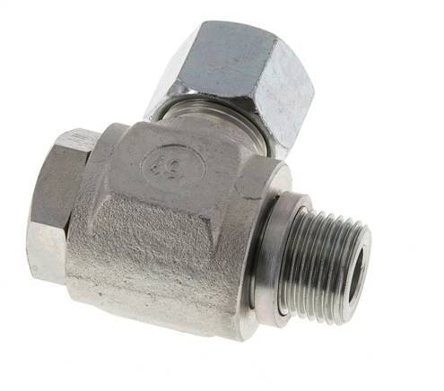 14S & G1/2'' Zink plated Steel Swivel Joint Cutting Fitting with Male Threads 400 bar Rotatable ISO 8434-1