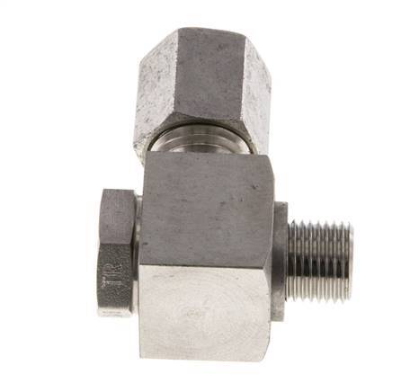 6L & G1/8'' Stainless Steel Swivel Joint Cutting Fitting with Male Threads 315 bar Rotatable ISO 8434-1