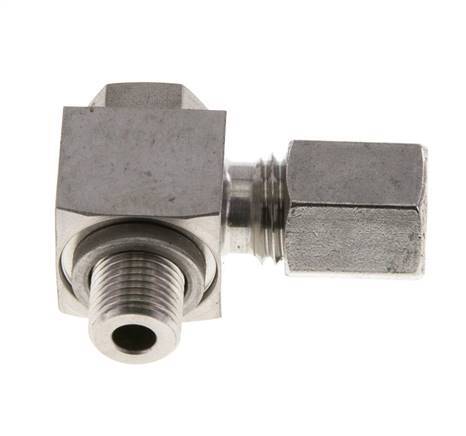 6L & G1/8'' Stainless Steel Swivel Joint Cutting Fitting with Male Threads 315 bar Rotatable ISO 8434-1