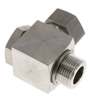 28L & G1'' Stainless Steel Swivel Joint Cutting Fitting with Male Threads 160 bar Rotatable ISO 8434-1