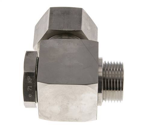 25S & G1'' Stainless Steel Swivel Joint Cutting Fitting with Male Threads 250 bar Rotatable ISO 8434-1