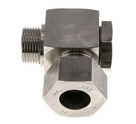 25S & G1'' Stainless Steel Swivel Joint Cutting Fitting with Male Threads 250 bar Rotatable ISO 8434-1