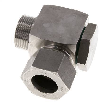 30S & G1-1/4'' Stainless Steel Swivel Joint Cutting Fitting with Male Threads 250 bar Rotatable ISO 8434-1