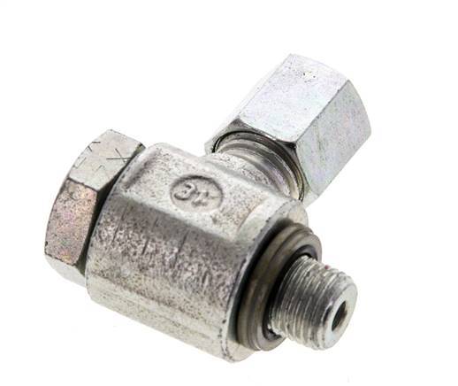 6L & M10x1 Zink plated Steel Swivel Joint Cutting Fitting with Male Threads 315 bar NBRO-ring Rotatable ISO 8434-1